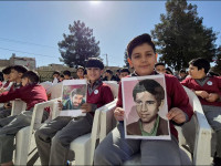 طنین زنگ ایثار در شهرستان نجف آباد از شهیدستان منتظری / گرامیداشت ۲۰۵ شهید عملیات خیبر ۵ اسفند ۱۳۶۲ روز حماسه و ایثار مردم نجف‌آباد