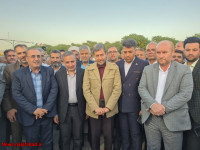 بازدید مقامات ارشد استانی و شهرستانی از اولین جشنواره بادام روستای حاجی‌آباد