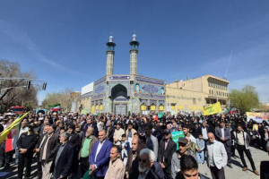 شکوه حضور مردم شهیدپرور نجف آباد در راهپیمایی بزرگ روز جهانی قدس