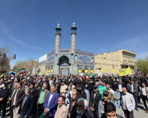 شکوه حضور مردم شهیدپرور نجف آباد در راهپیمایی بزرگ روز جهانی قدس