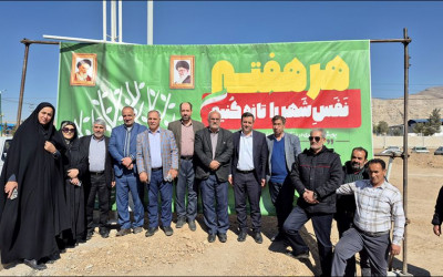  پویش سراسری درختکاری طرح کاشت یک میلیارد درخت / کمربند سبزشمالی ٫ زیرگذر شهدای کارگر٫ شهرک صنعتی منتظریه ٫منطقه سه(ویلاشهر) 