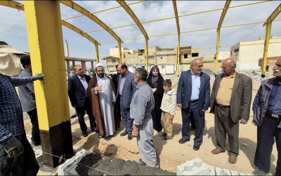   آیین آغاز عملیات اجرایی سالن ورزشی شهید چمران