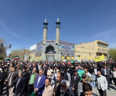 شکوه حضور مردم شهیدپرور نجف آباد در راهپیمایی بزرگ روز جهانی قدس